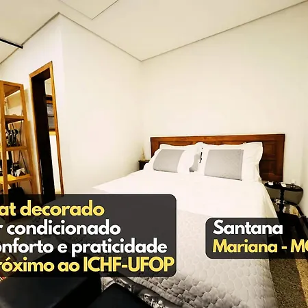 Flat1 Decorado Ar Condicionado Prox Ufop Mariana Mg Villa Exterior photo