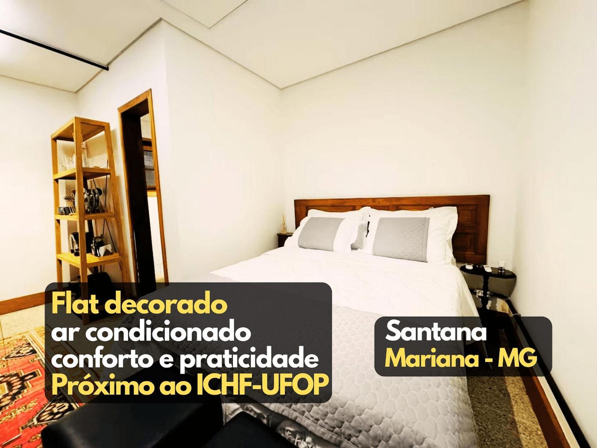 度假居 Flat1 Decorado Ar Condicionado Prox Ufop Mg